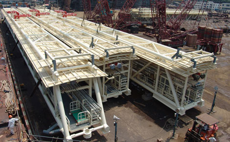 USGIF導管架、鋼樁、棧橋和火炬塔項目