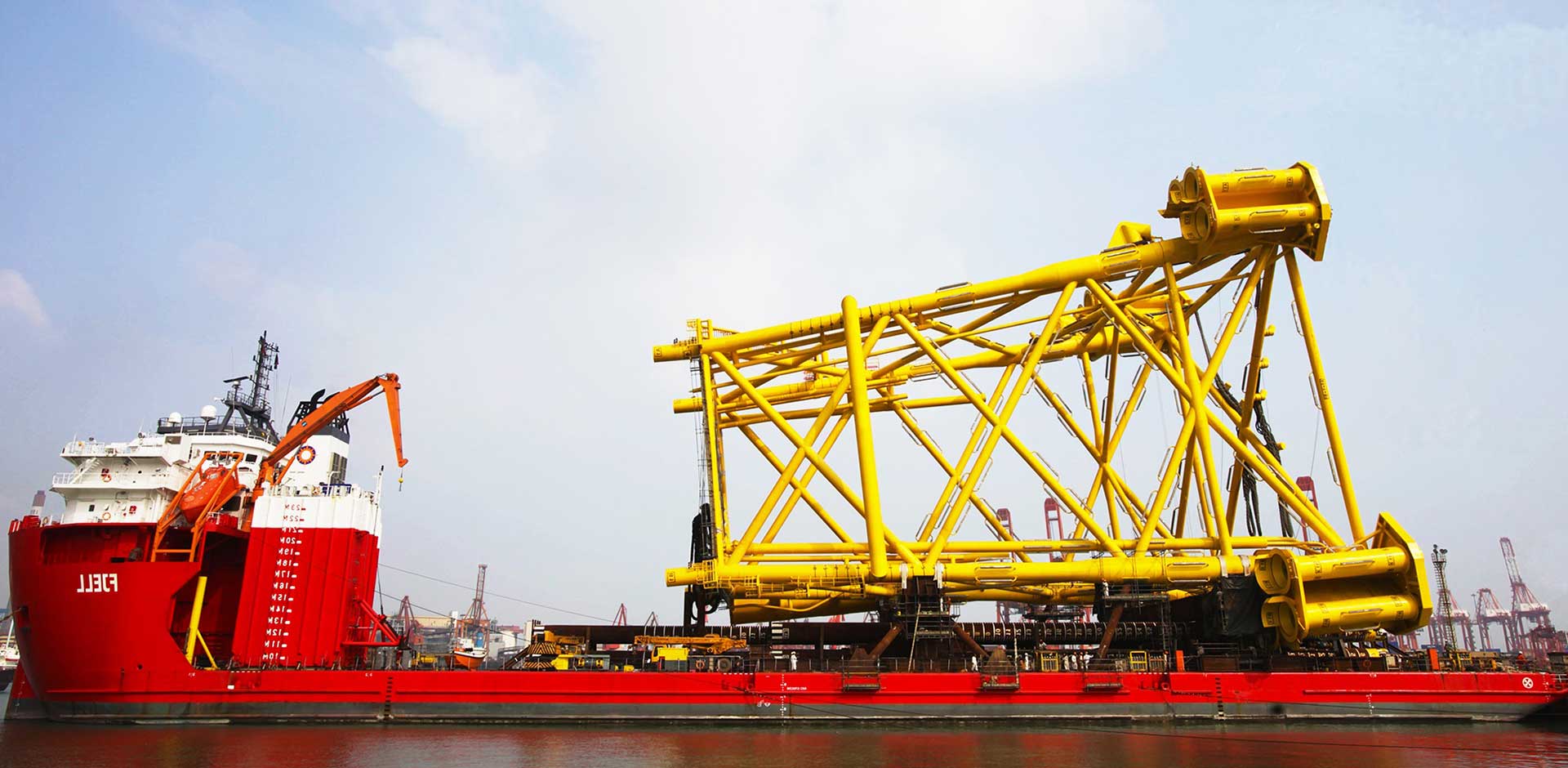 Halfdan HBD 導(dǎo)管架鋼樁建造項(xiàng)目