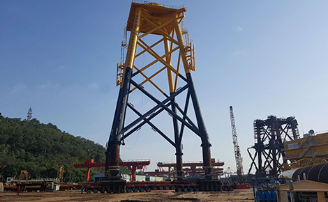 粵電陽江沙扒海上風電導管架建造項目