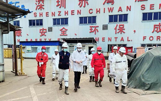 海油工程副總裁謝日彬前來公司調(diào)研和春節(jié)前安全檢查